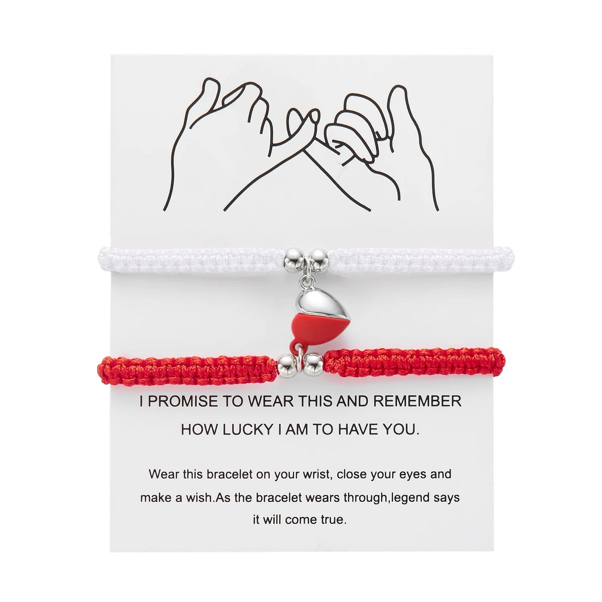 Magnetic Heart Bracelet – Adjustable Friendship Jewelry