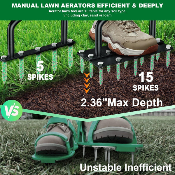 LawnMate™ Dual-Action Lawn Aerator