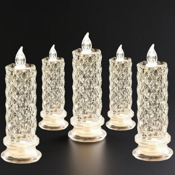 【LAST DAY SALE】LED Crystal Candle Lights ✨🕯️🔥 Buy 2 Get 1 Free, Ends Today!