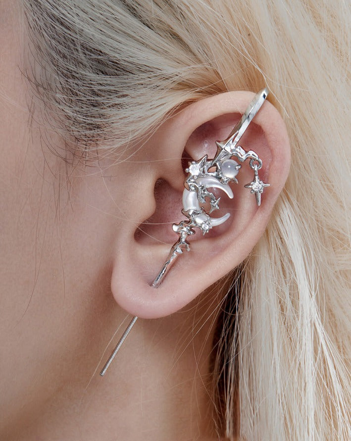 Myth of the Moon Needle Earrings - Fashion Jewelry for Women