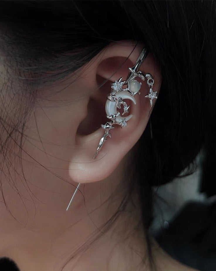 Myth of the Moon Needle Earrings - Fashion Jewelry for Women