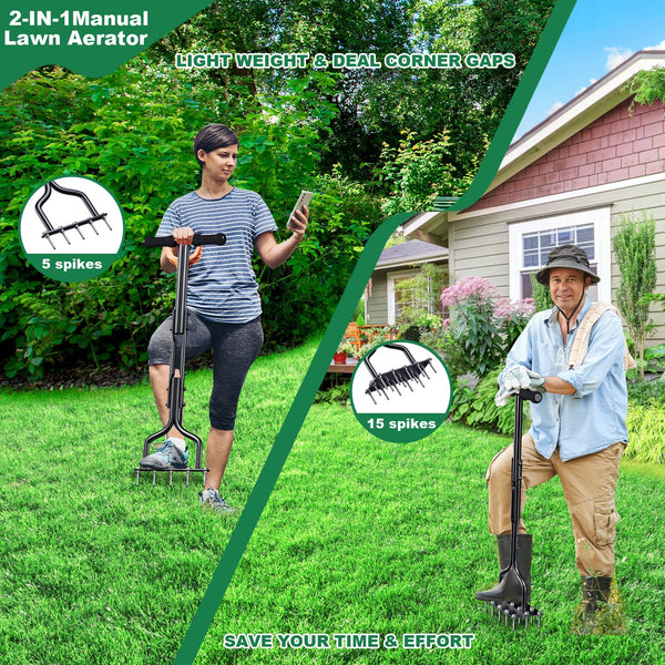 LawnMate™ Dual-Action Lawn Aerator