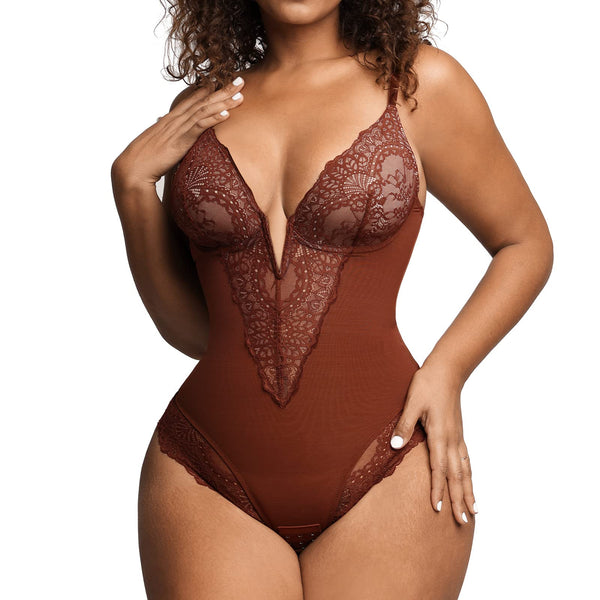 Margaretha™ Lace Thong Bodysuit