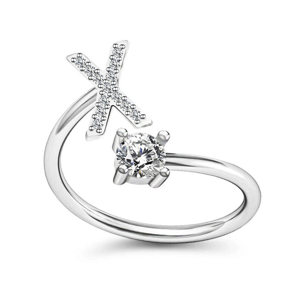 Personalized Initial Ring – Elegant and Custom Silver Jewelry