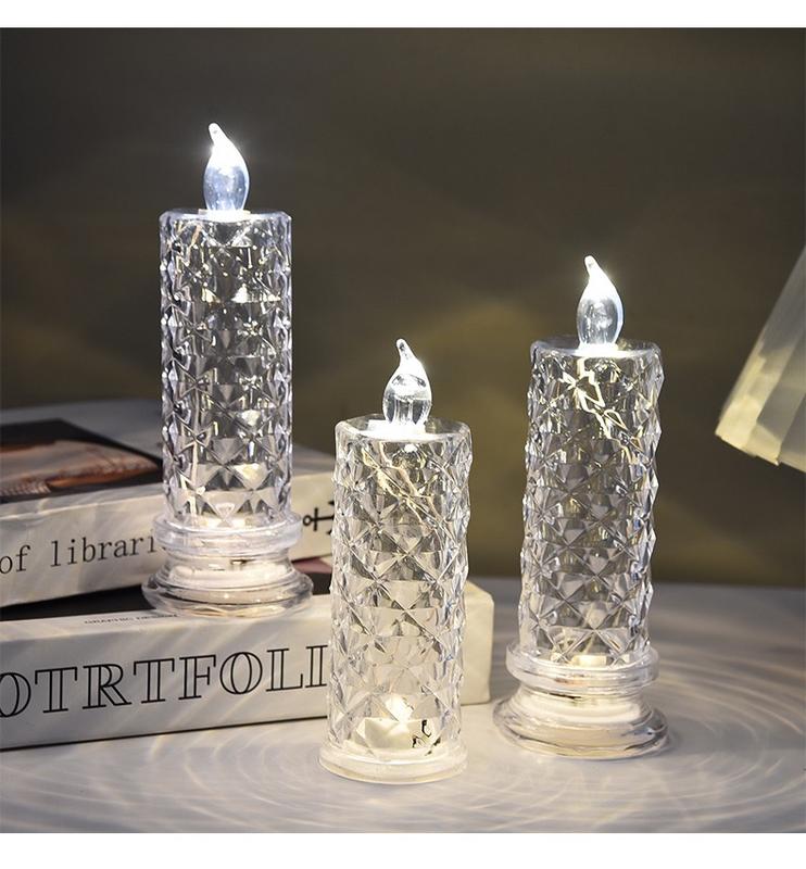 【LAST DAY SALE】LED Crystal Candle Lights ✨🕯️🔥 Buy 2 Get 1 Free, Ends Today!