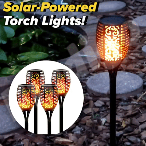 【50% OFF】Solar-Powered Torch Lights