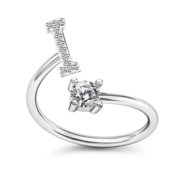 Personalized Initial Ring – Elegant and Custom Silver Jewelry