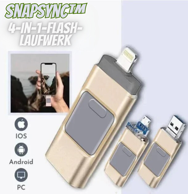 SnapSync™ 4-in-1 Flash Drive