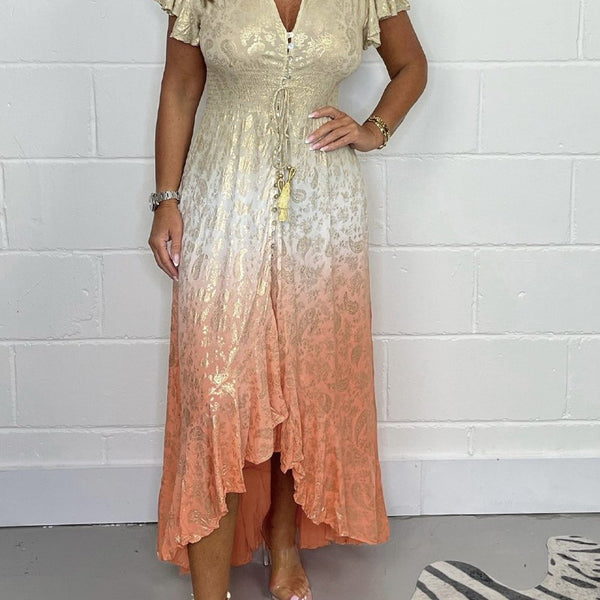 Francisca™ Foil Printed Dress