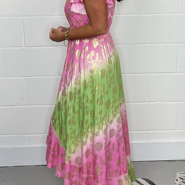 Francisca™ Foil Printed Dress