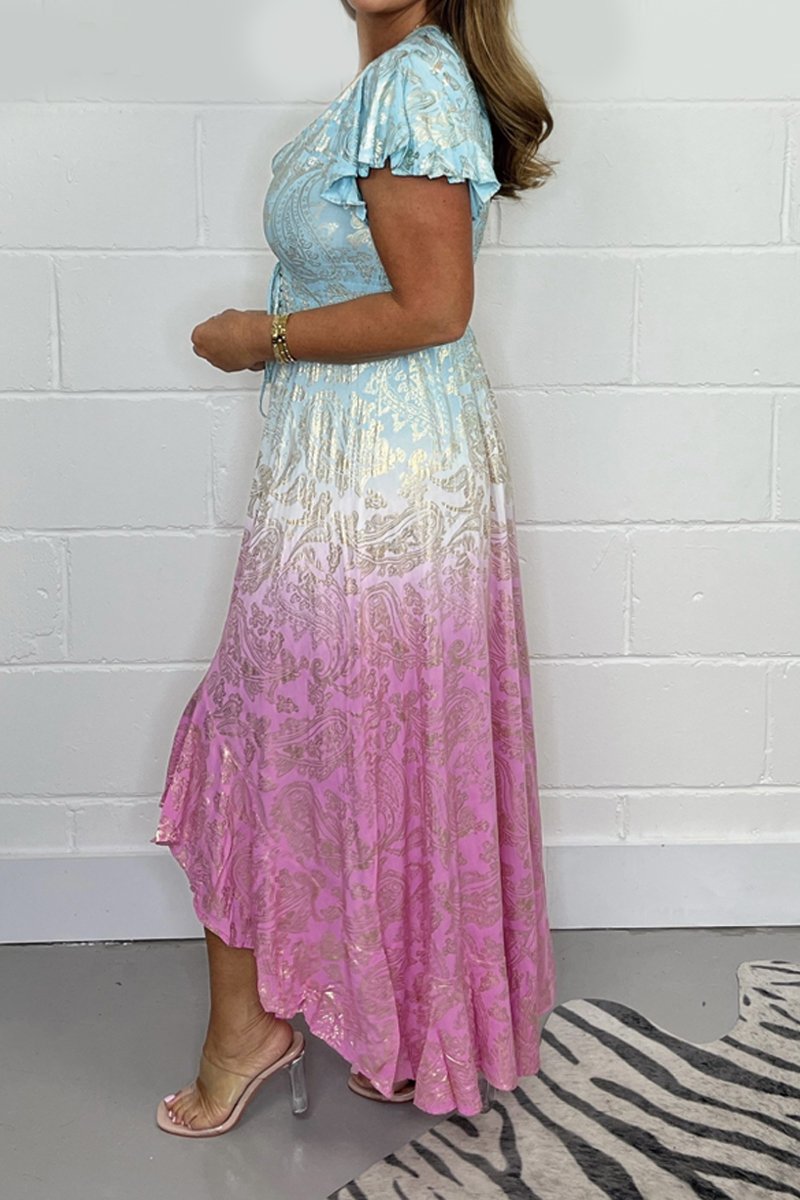 Francisca™ Foil Printed Dress