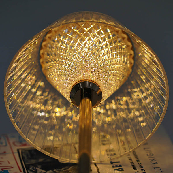 Crystal Metal Cordless Table Lamp