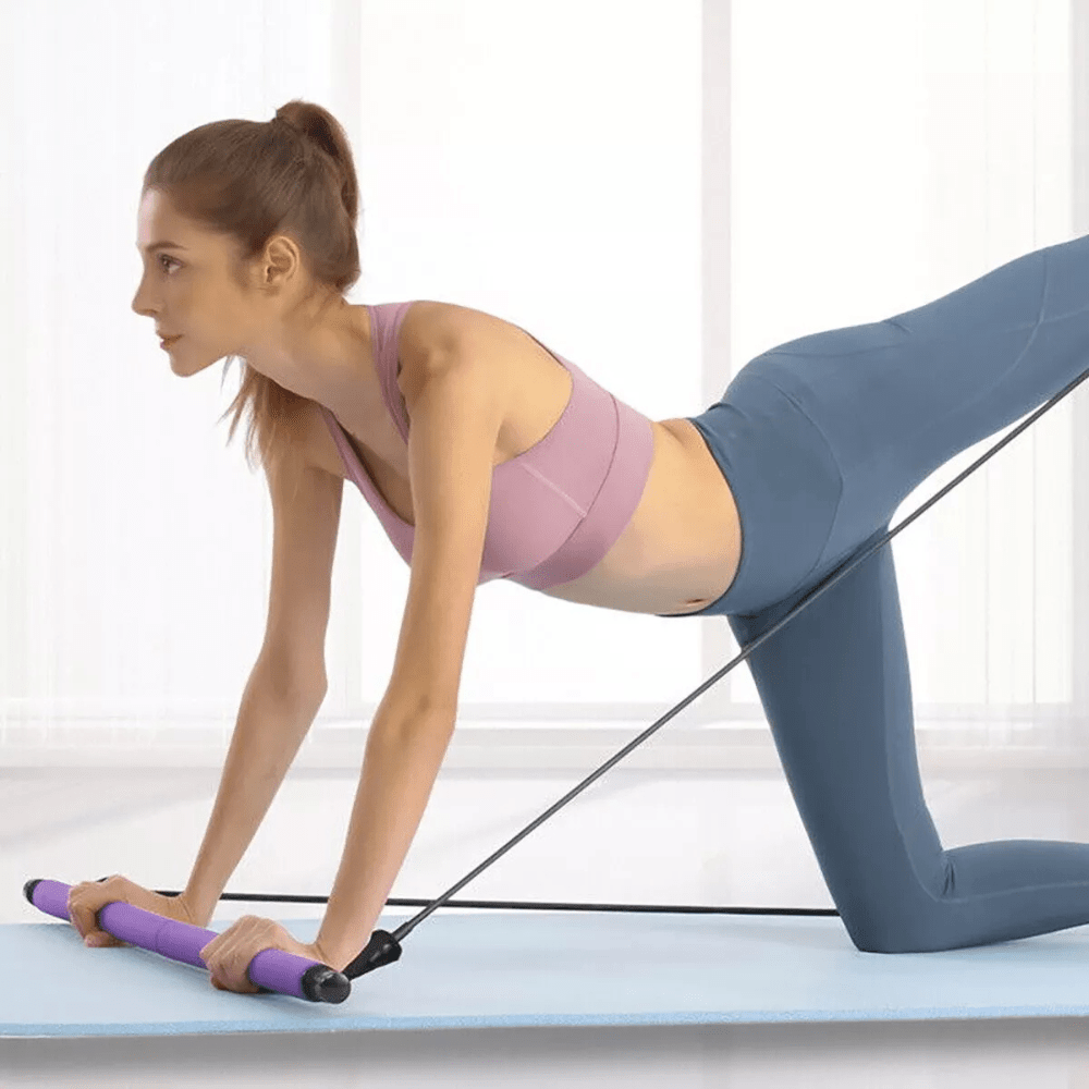 Portable Pilates Stretch Bar - At Home or Travel Workout Bar