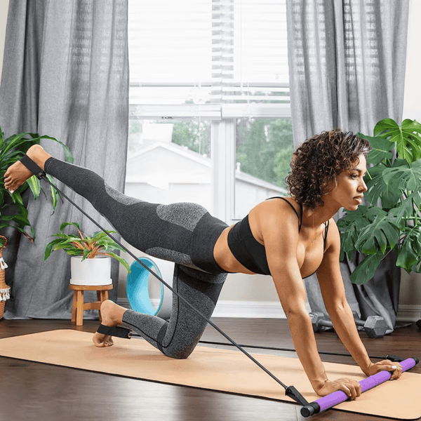 Portable Pilates Stretch Bar - At Home or Travel Workout Bar