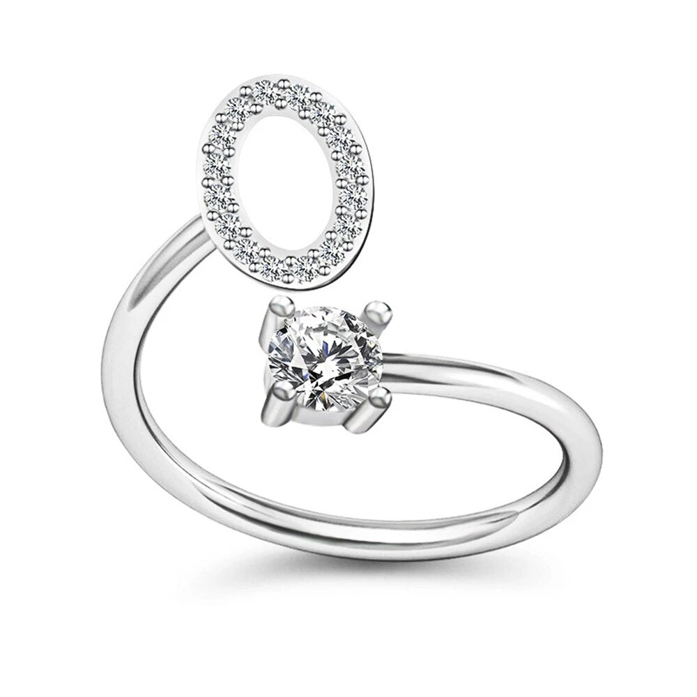 Personalized Initial Ring – Elegant and Custom Silver Jewelry