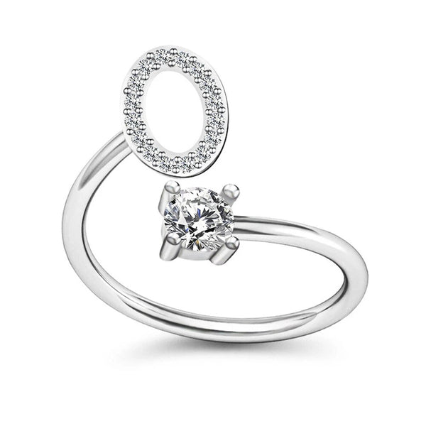 Personalized Initial Ring – Elegant and Custom Silver Jewelry