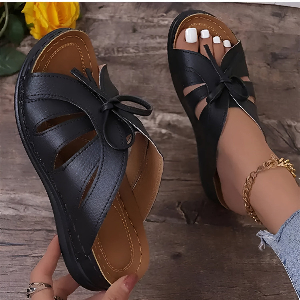 Retro Sandals for Women – Comfortable Orthopedic Shoes for Summer